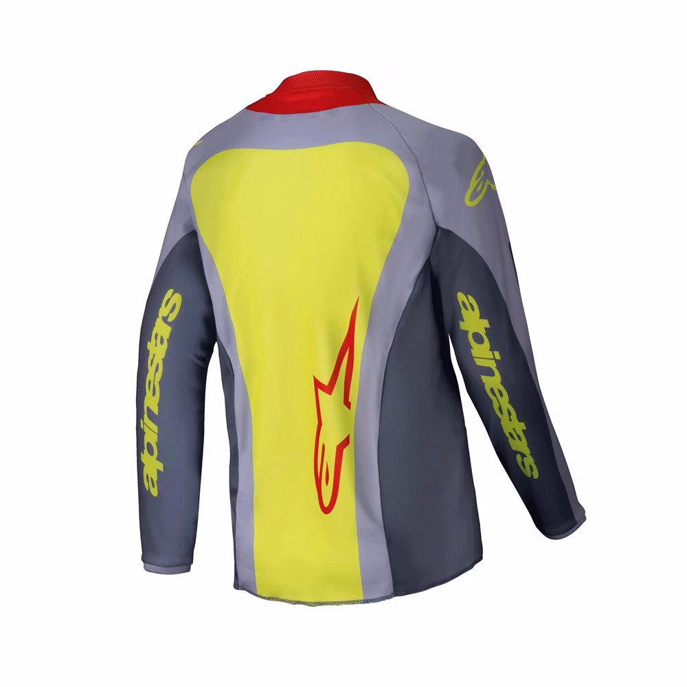 Alpinestars Youth Racer Melt Motocross Jersey Bright Red/Gray