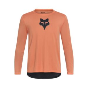 Fox Youth Ranger Fox Head Long Sleeve Jersey Coral - Image 1