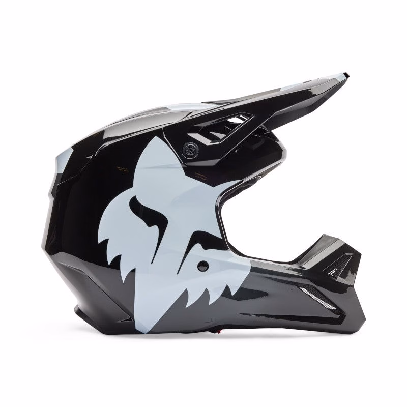 Fox V1 Shield Motocross Helmet Youth Black