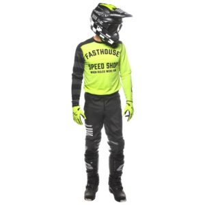 Fasthouse Carbon Eternal Motocross Jersey High-Viz/Black - Image 8