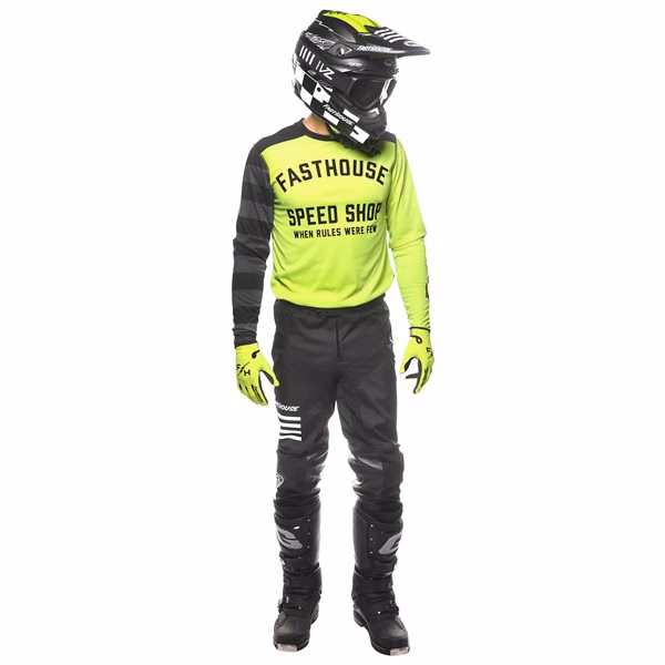 Fasthouse Carbon Eternal Motocross Jersey High-Viz/Black