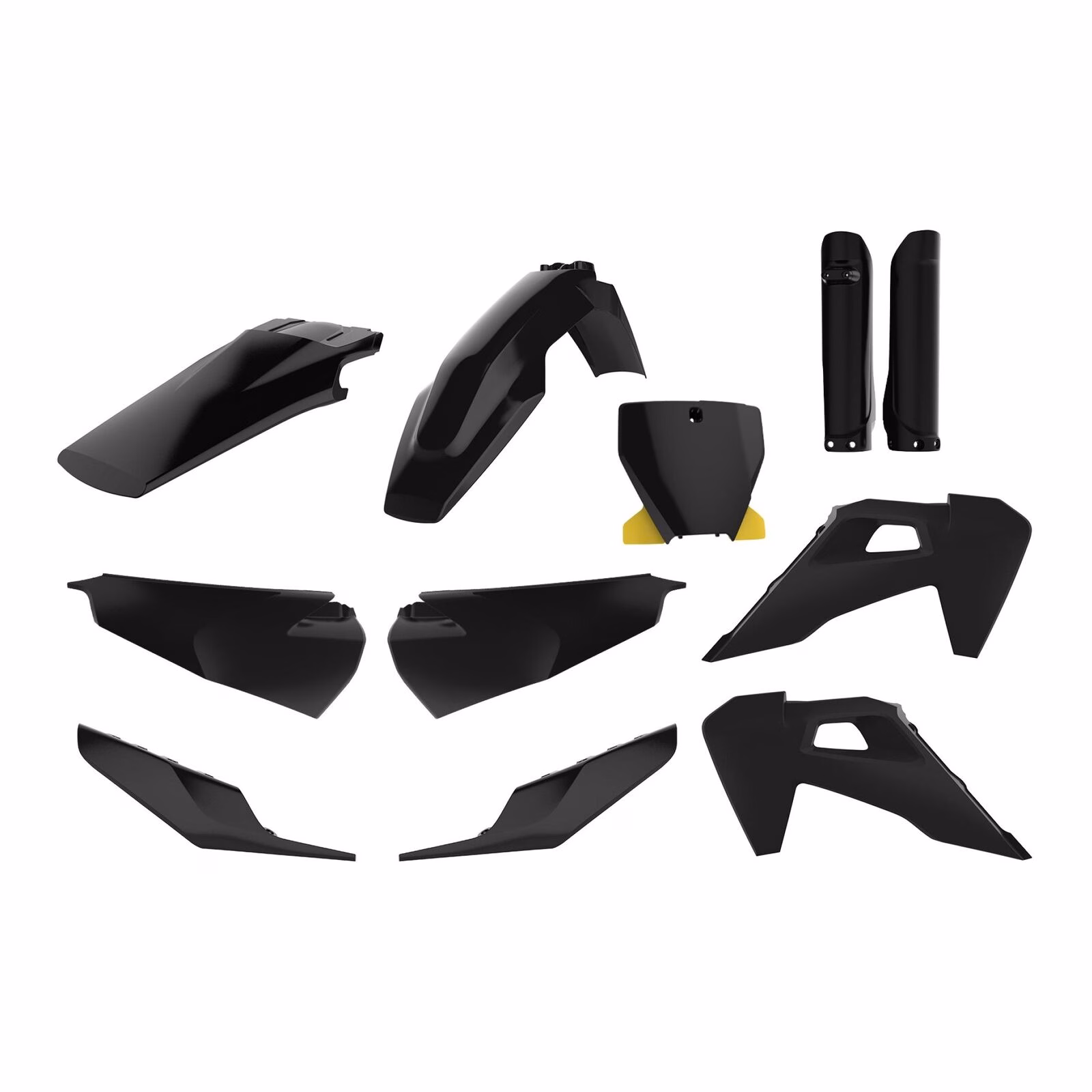 Polisport Full Kit Husqvarna TC125 FC250/350/450 (19-'22) - Black - Image 1