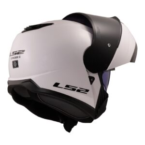LS2 FF908 Strobe II Flip Front Helmet White - Image 5