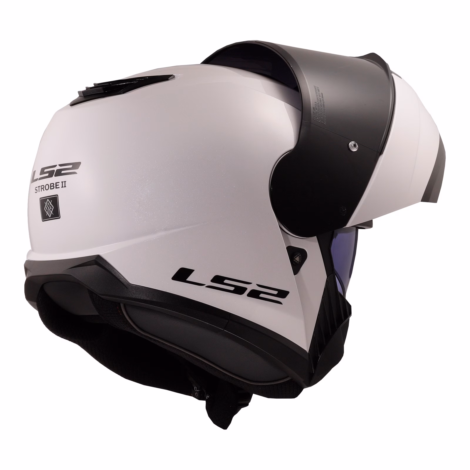 LS2 FF908 Strobe II Flip Front Helmet White - Image 5