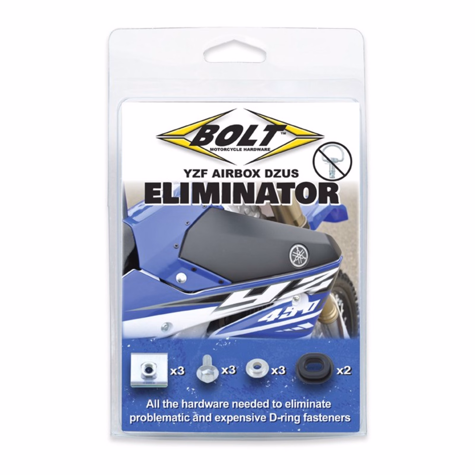 BOLT YAMAHA YZ/YZF AIRBOX DZUS ELIMINATOR KIT 14- - Image 3