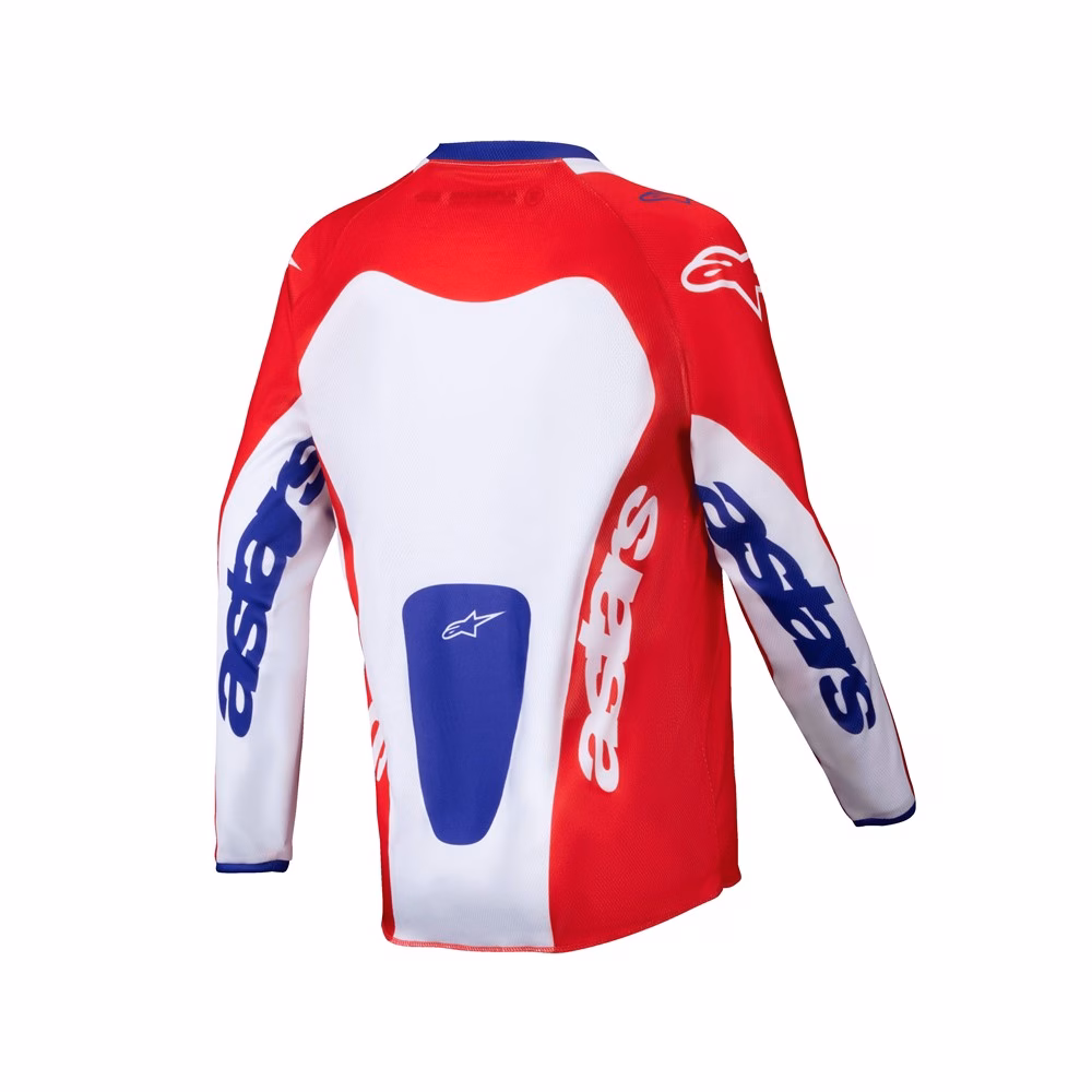 Alpinestars Youth Racer Veil Motocross Jersey Bright Red/White