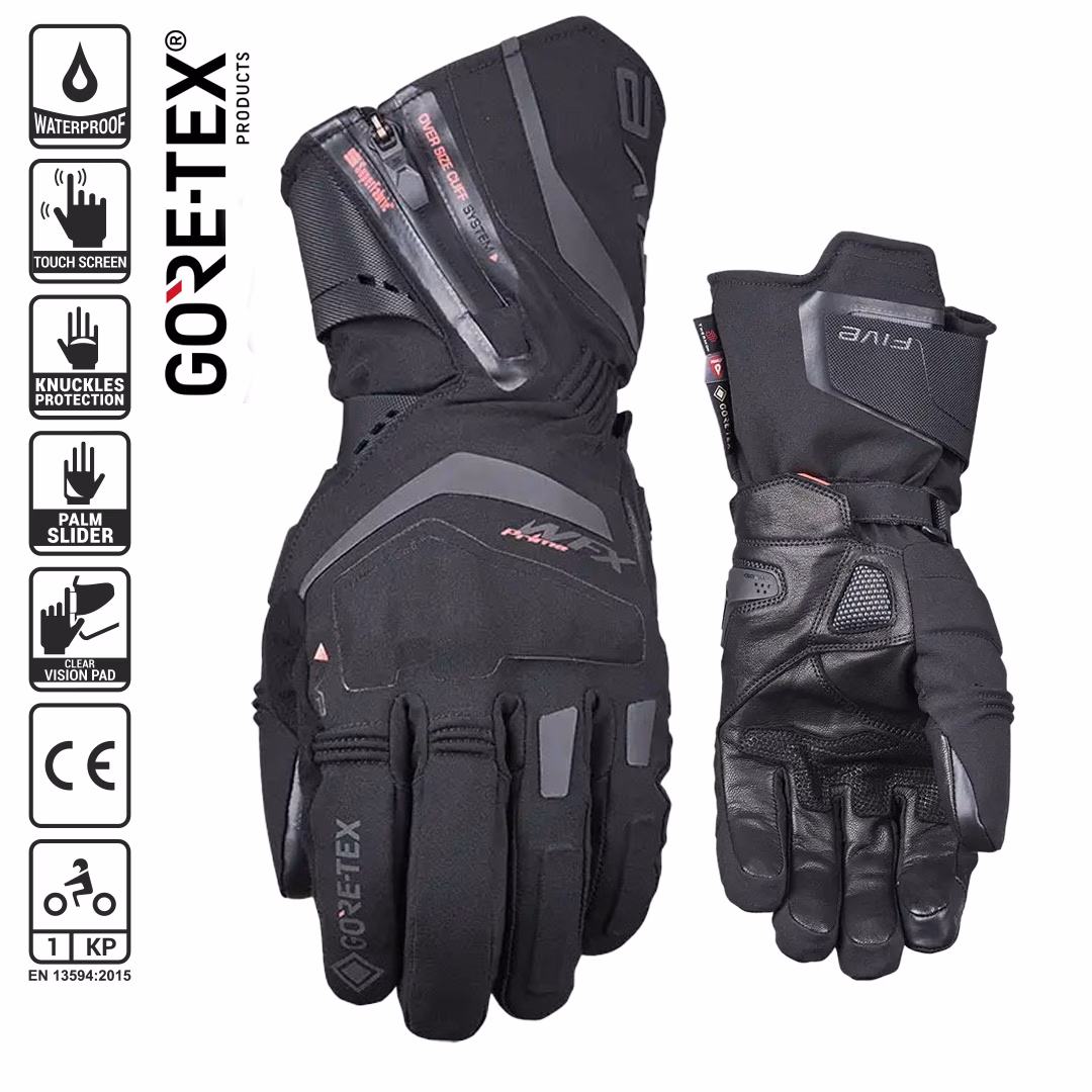 FIVE WFX Prime EVO GTX Road Gloves Black - Image 1