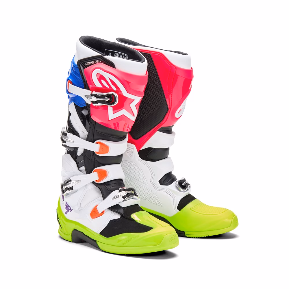 Alpinestars Tech-7 Limited Edition Hay Motocross Boots Multicolour