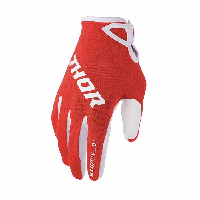 Thor MX Ridemode Static Motocross Gloves Red