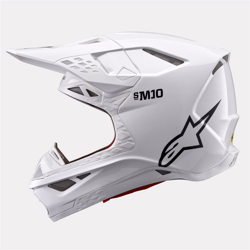 Alpinestars Supertech S-M10 Motocross Solid White Gloss