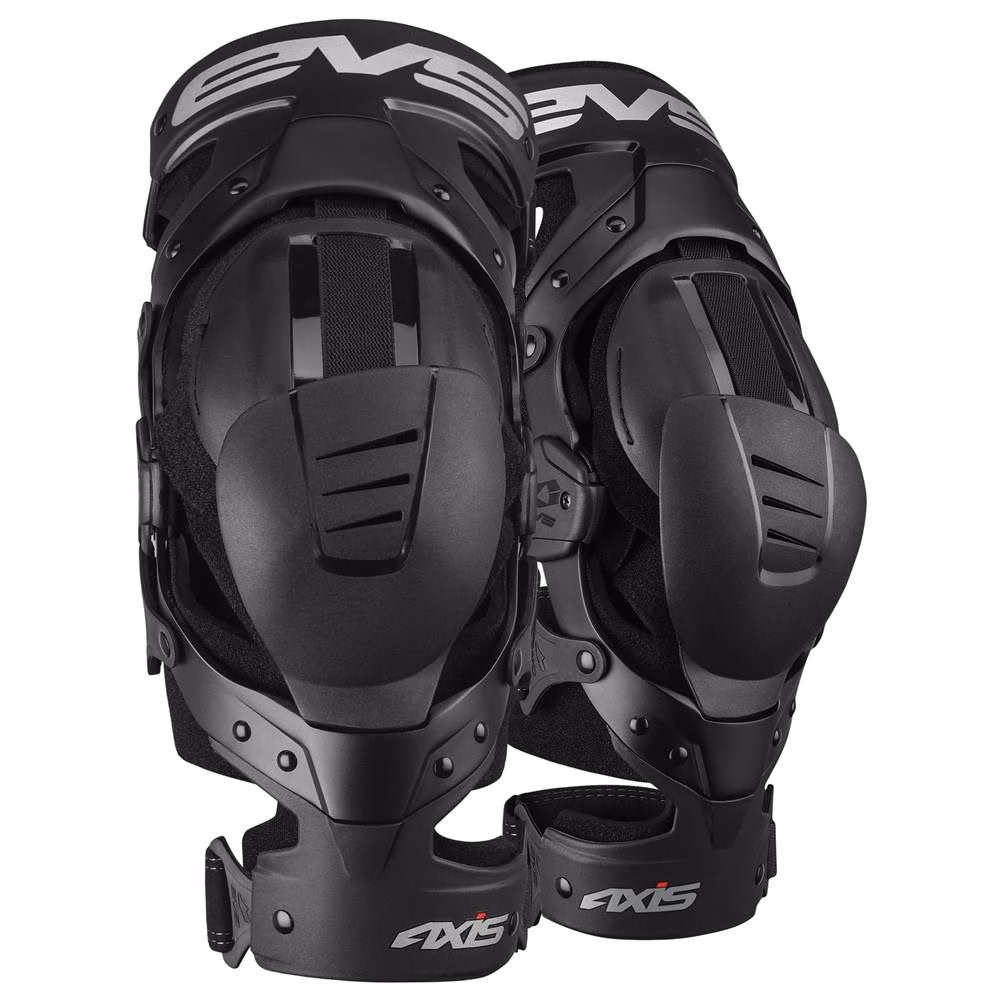 EVS Axis Sport Knee Brace Pair Black