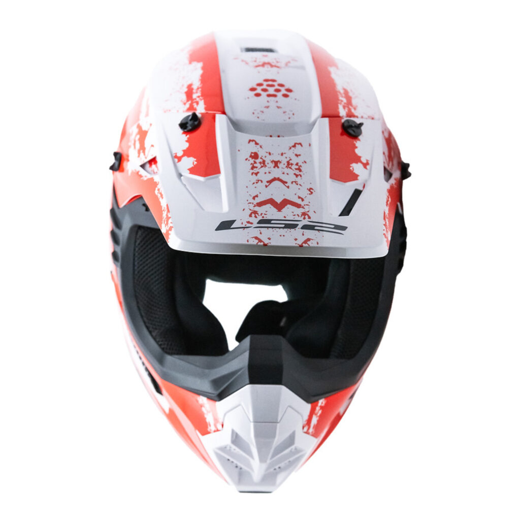 LS2 MX706 Coz Hyde Motocross Helmet Red / White
