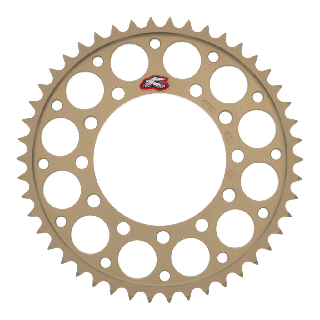 Renthal Sprocket Rear Silver 46t Alloy 7075 T6 Grooved Kawasaki