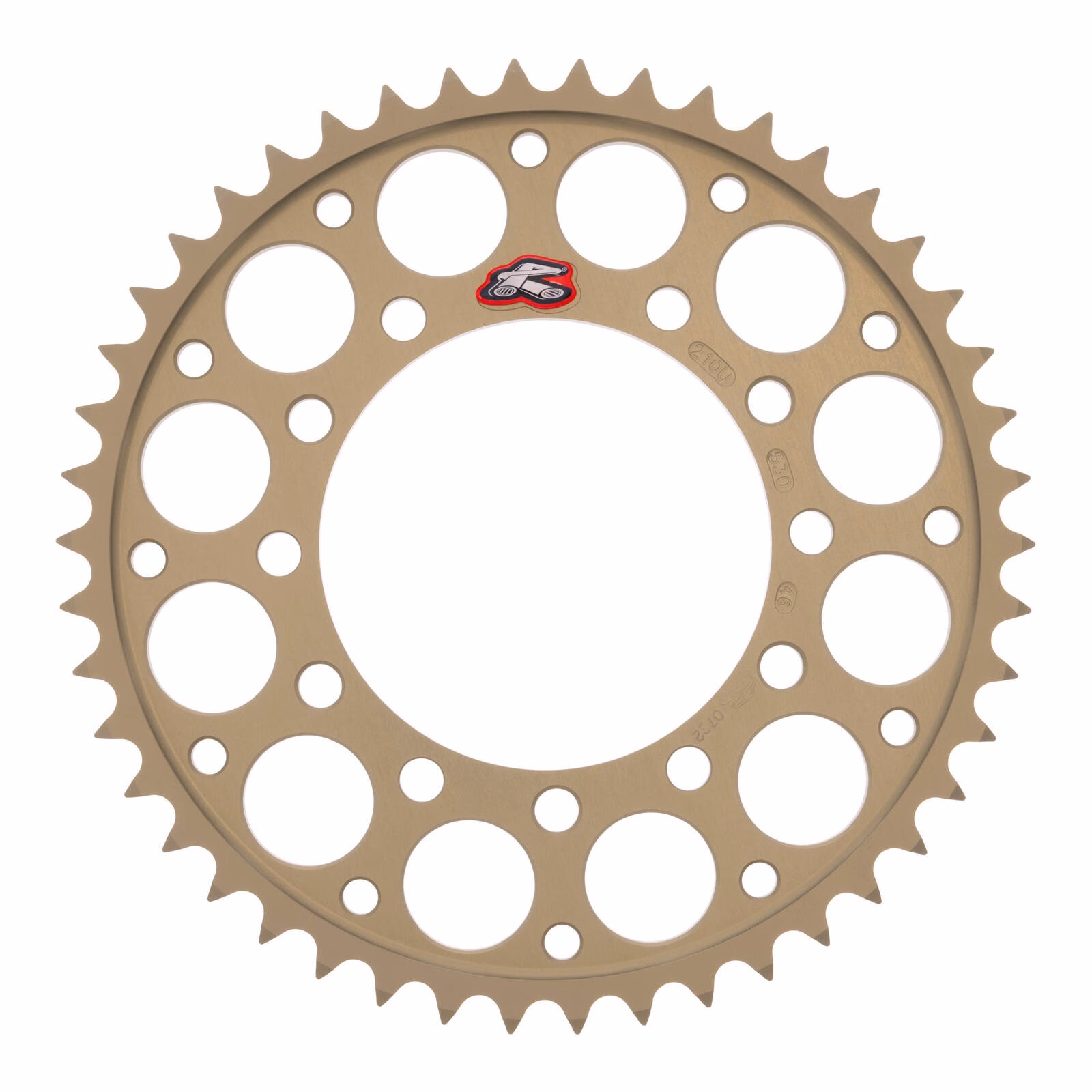 Renthal Sprocket Rear Silver 46t Alloy 7075 T6 Grooved Kawasaki - Image 1