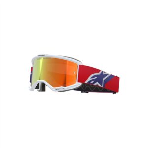 Alpinestars Vision 5 Corp Motocross Goggles Red/Purple - Mirror Red Lens - Image 1