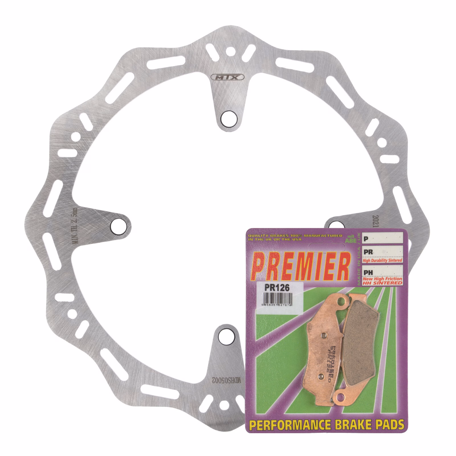 MTX Hornet Disk & Premier Pad Front Kit - Suzuki - Image 1
