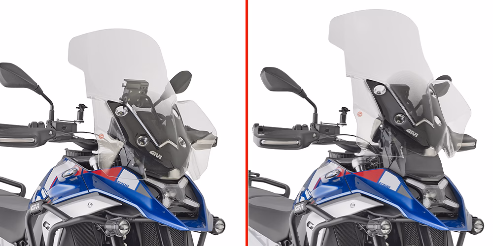 GIVI SCREEN BMW R 1300 GS '24-> CLEAR NOT COMPATIBLE WITH OE RADAR