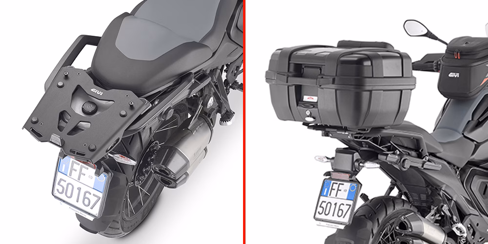 GIVI TOP BOX MOUNT ALU MONOKEY BMW R1300 GSA '25-> (OE PLASTIC RACK)