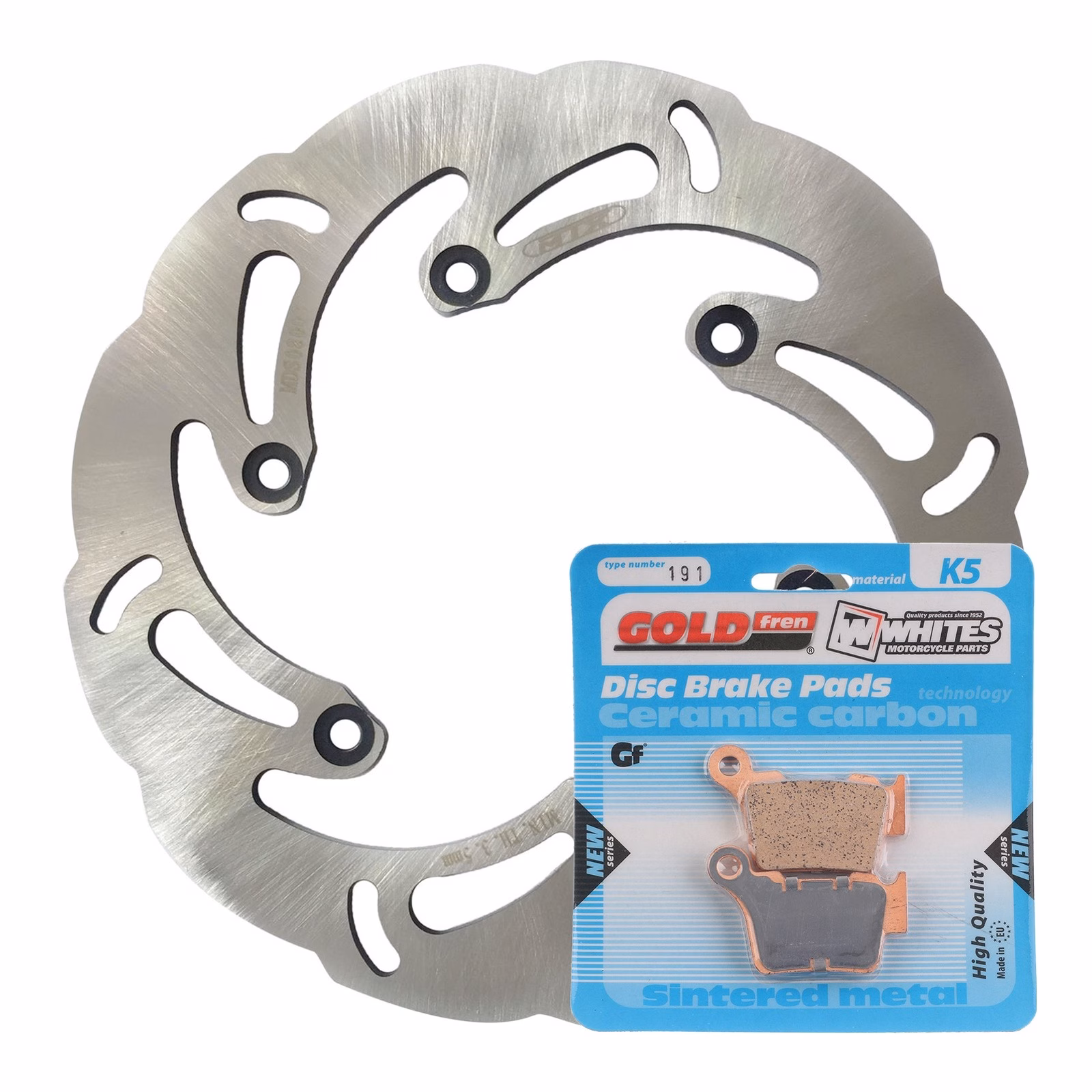 Brake Disc & Pad Rear Kit - KTM 350 EXC-F '11-'19 - Wave - Image 1