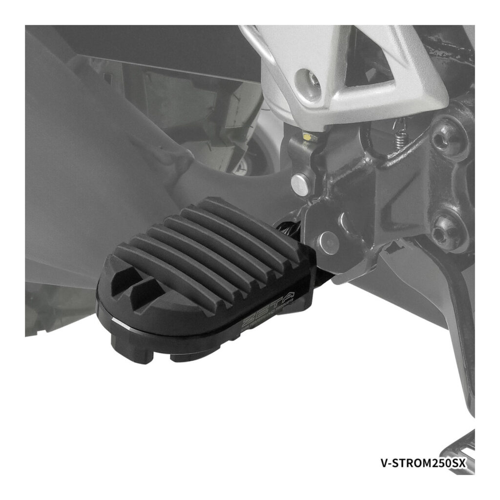 Zeta Adventure Foot Pegs V-Strom – Black