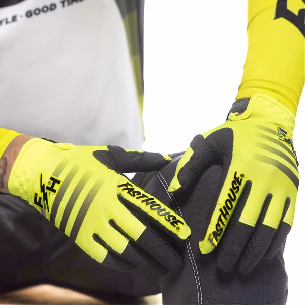 Fasthouse Elrod HyperSonic Motocross Glove High-Viz