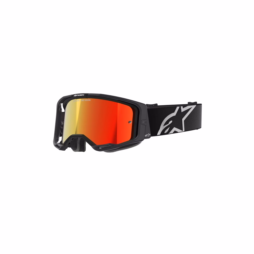 Alpinestars Vision 8 Corp Motocross Goggle Black - Mirror Red Lens