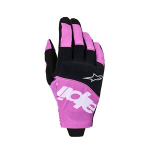 Alpinestars Techstar Motocross Gloves Black/Light Gray/Purple - Image 1