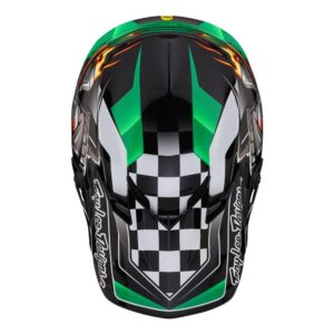 Troy Lee Designs SE4 Polyacrylite Motocross Helmet Carb Green - Image 6