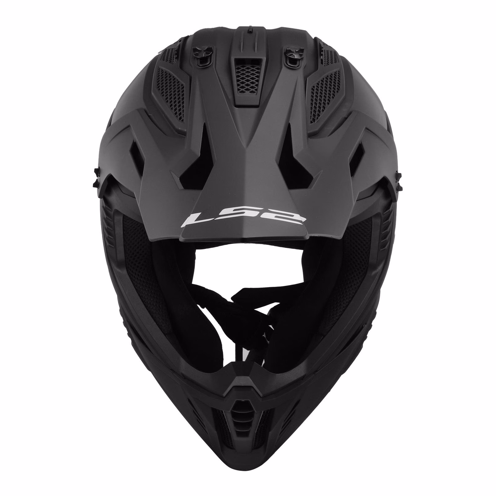 LS2 MX708 Fast II Motocross Helmet Matte Black - Image 3