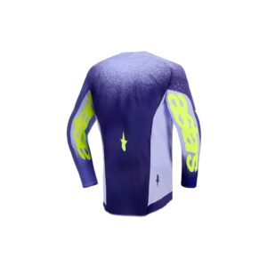 Alpinestars Supertech Scenz Motocross Jersey Youth Purple/Yellow Fluoro - Image 2
