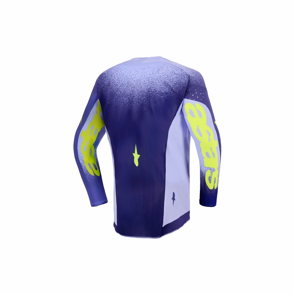 Alpinestars Supertech Scenz Motocross Jersey Youth Purple/Yellow Fluoro