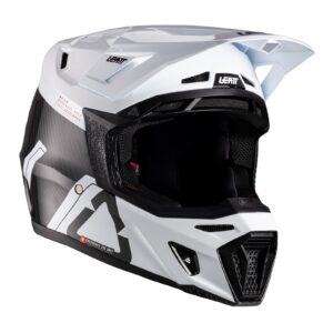 Leatt 9.5 Motocross Helmet Kit Carbon / White - Image 1