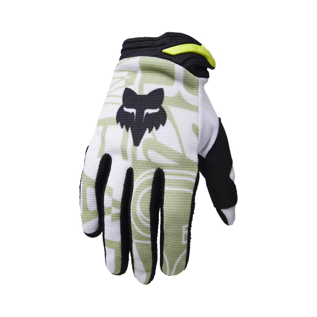 Fox 180 Race Spec Motocross Gloves Youth Pale Green