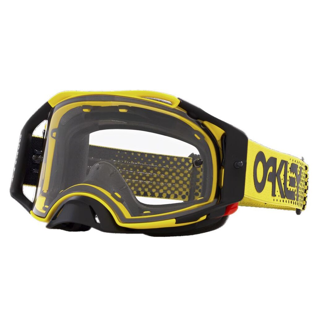 Oakley AirBrake Motocross Goggle Moto Yellow B1B w/ Clear Lens