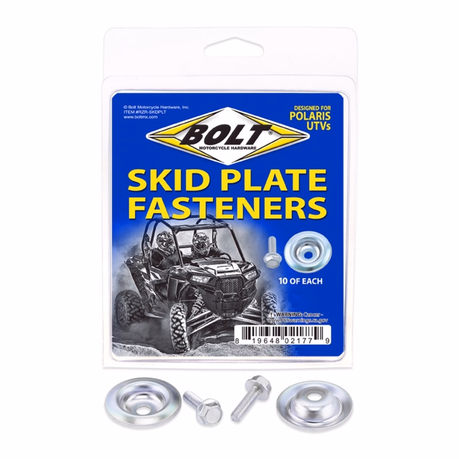 Bolt UTV Skid Plate Fasteners Washer / Bolt - RZR Skid (20 Ea) - Image 1