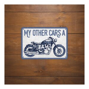 Oxford Garage Metal Sign: "My Other Car’s A" - Image 2