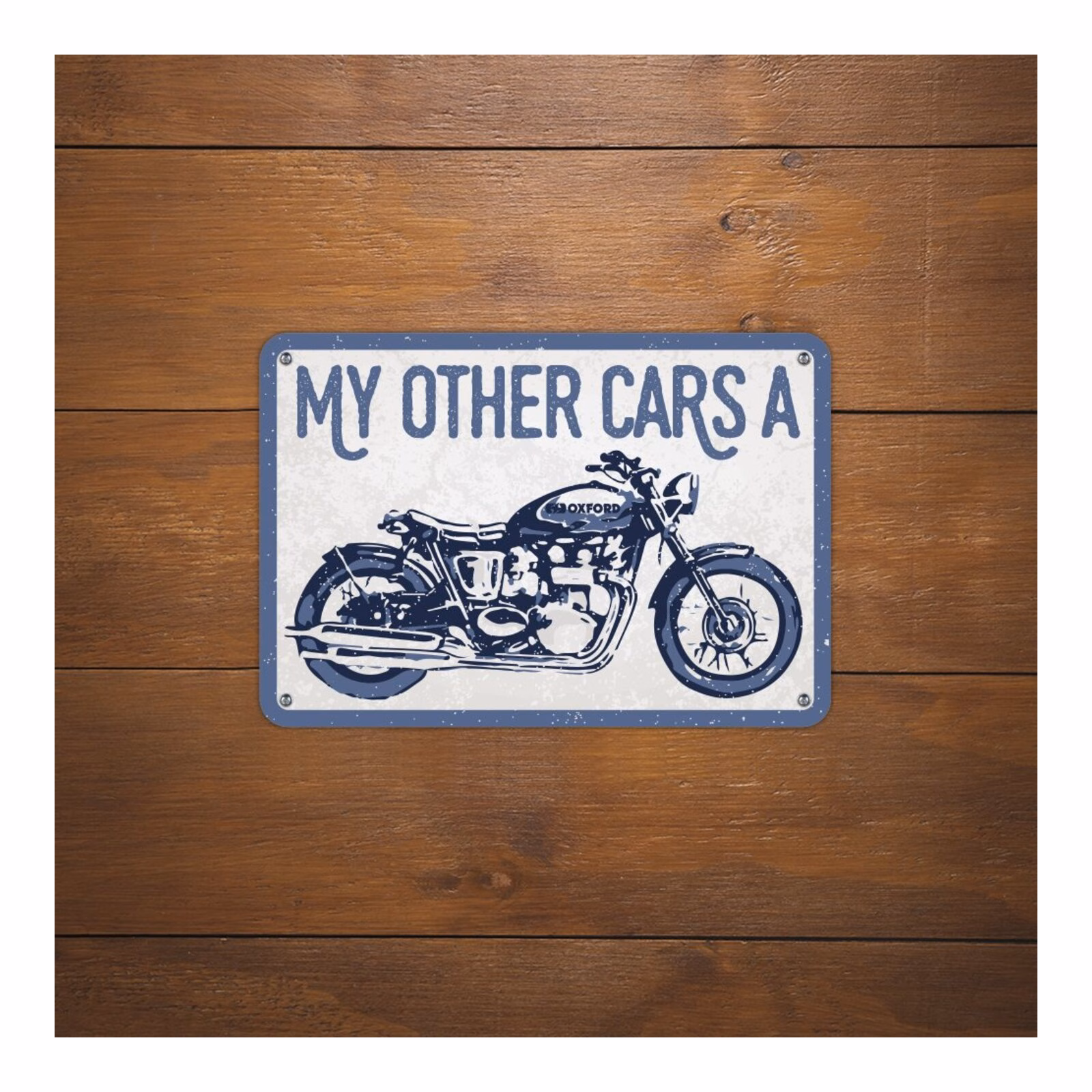 Oxford Garage Metal Sign: "My Other Car’s A" - Image 2