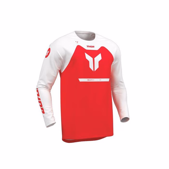 Thor MX Ridemode Menace Motocross Jersey Youth Red