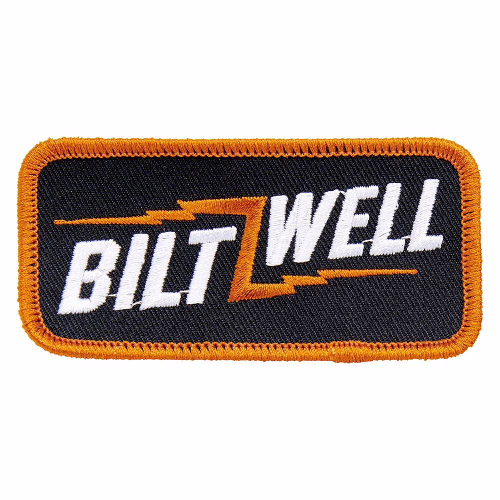 Biltwell Patch 3.5" Bolt Black/Orange/White