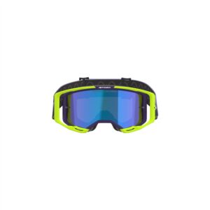 Alpinestars Vision 8 Corp Motocross Goggle Purple/Yellow Fluoro - Mirror Blue Lens - Image 2