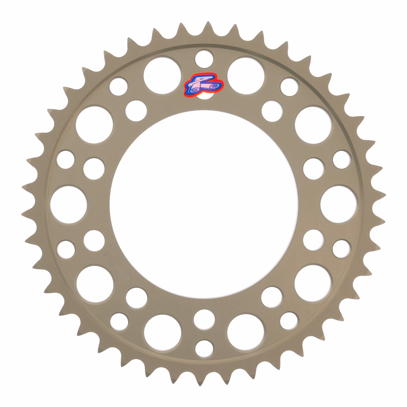 Renthal Sprocket Rear Silver 42T Alloy 7075 T6 Grooved Honda - Image 1