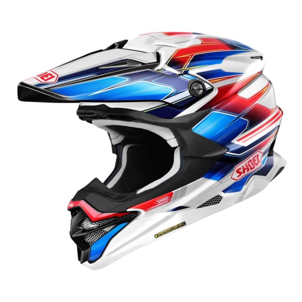 Shoei VFX06 M.E.D.S Sparkle Motocross Helmet TC10