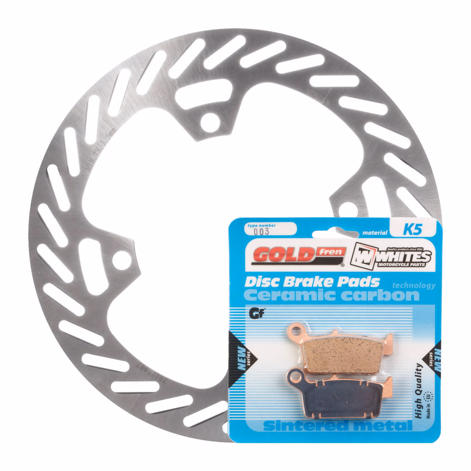 Brake Disc & Pad Rear Kit - Kawasaki KX250 '03-'08 - Image 1