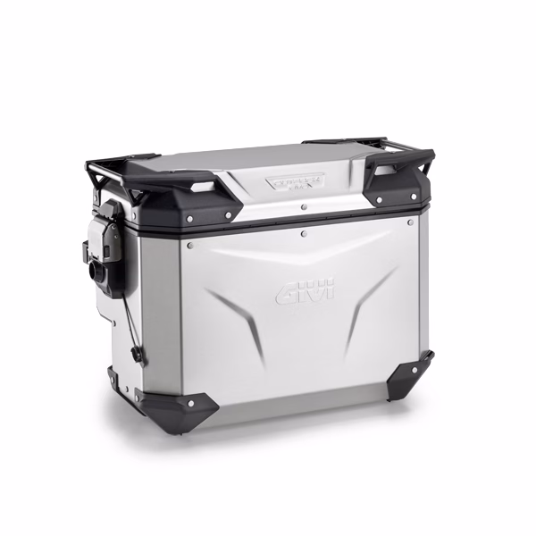 Givi Trekker Outback Cam-Side Pannier Right Alu Silver Lock Seperate