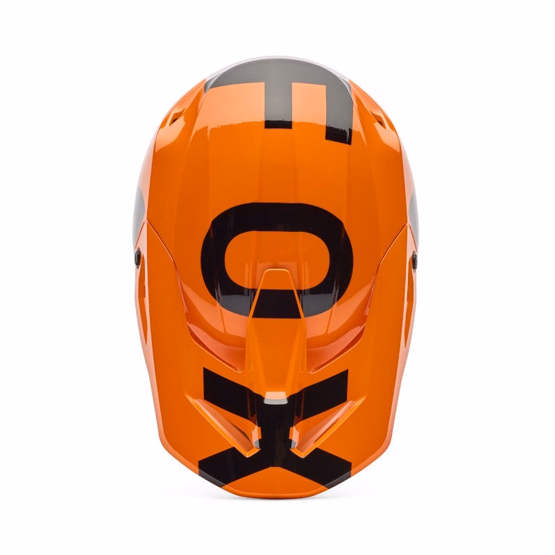 Fox V1 Shield Motocross Helmet Youth Fluro Orange