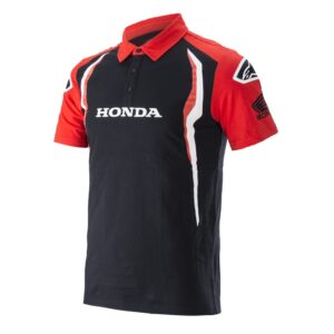 Alpinestars Honda Polo Shirt Red/Black - Image 1