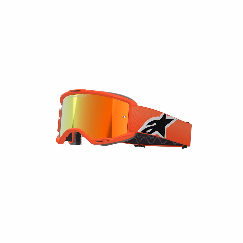 Alpinestars Vision 5 Corp Motocross Goggle Orange - Mirror Red Lens