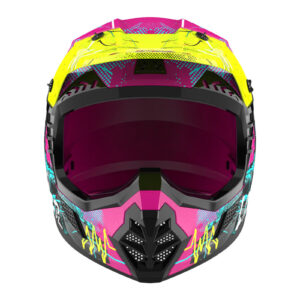 LS2 MX706J COZ GorillaYouth Motocross Helmet Gloss Purple - Image 3
