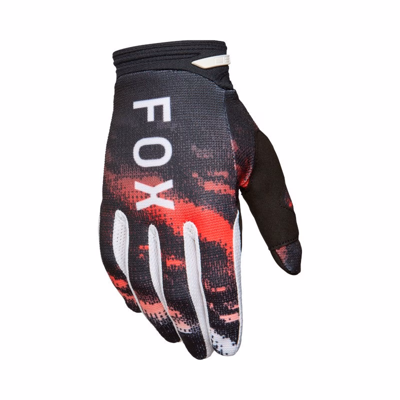 Fox 180 Kairos Motocross Gloves White/ Fluro Red