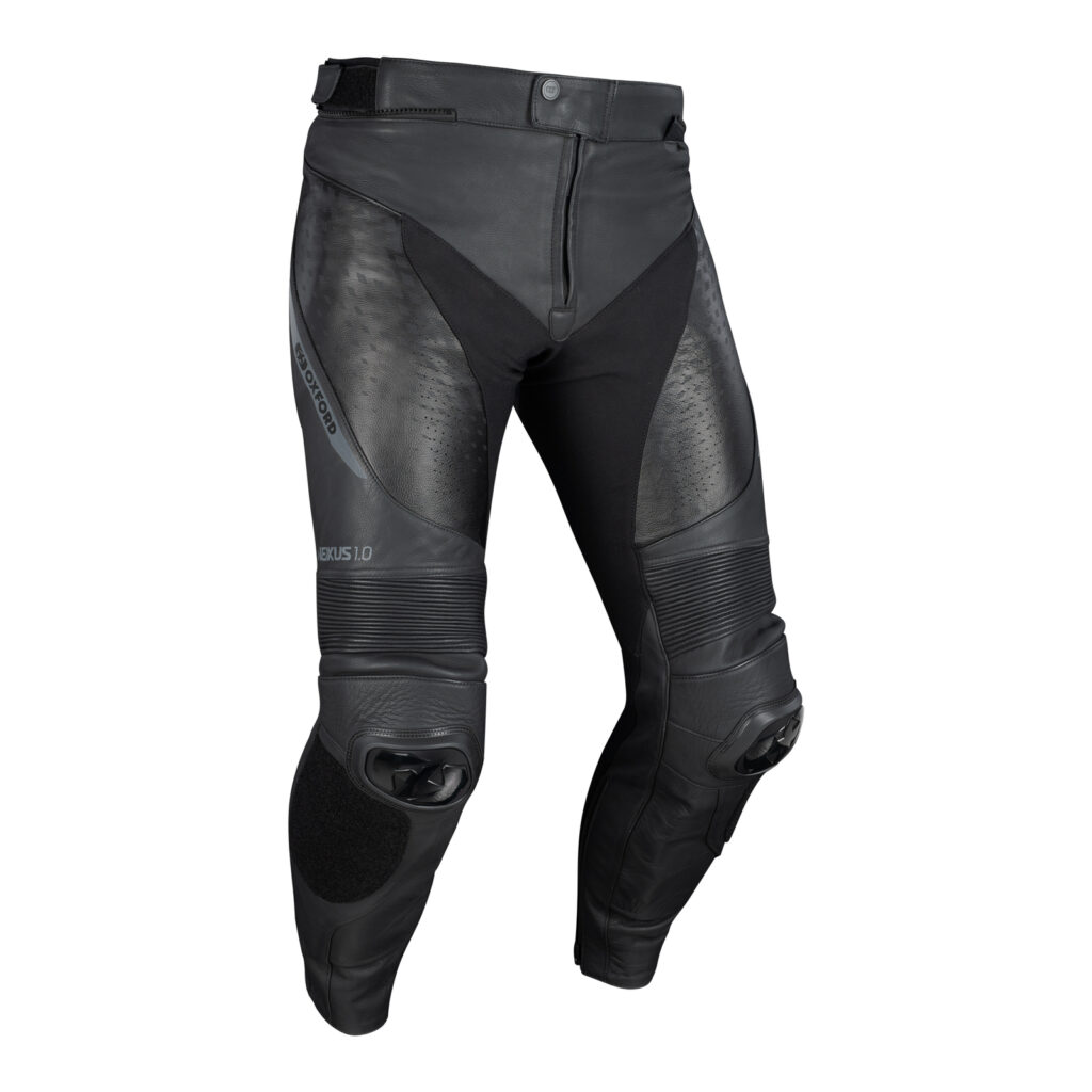 Oxford Nexus 1.0 Leather Road Pants Stealth Black